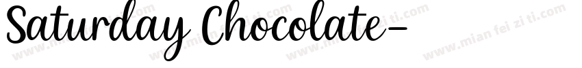 Saturday Chocolate字体转换